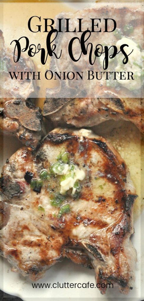 grilled pork chops with onion butter