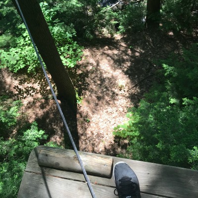 gunstock aerial treetop ropes course